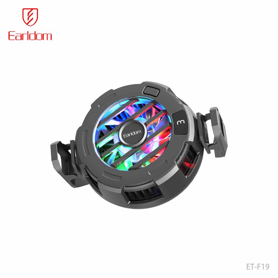 [ET-F19_Fan_cooler_black] Phone Cooler - ET-F19 Fan cooler (Black)