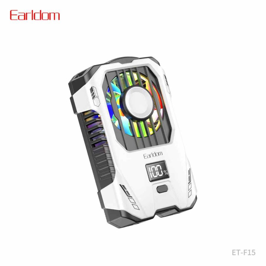 [ET-F15_Fan_cooler_white] Phone Cooler - ET-F15 Fan cooler (White)