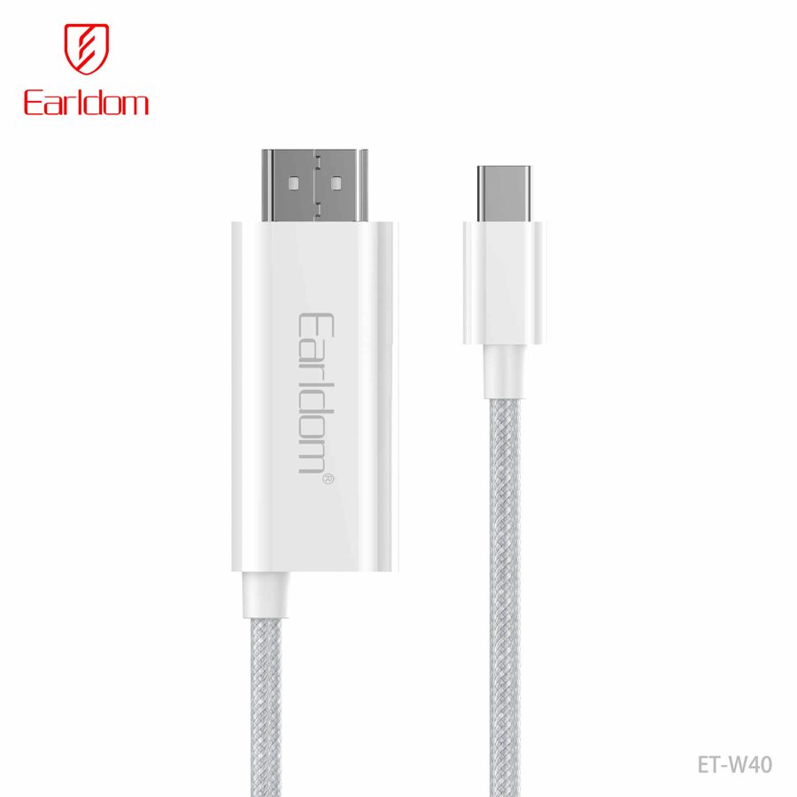 [ET-W40_white] USB-C/iOS HDMI Cable - ET-W40 (White)