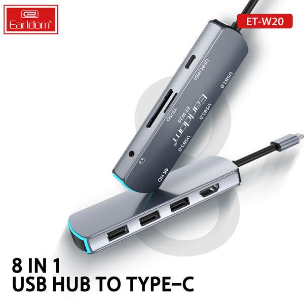 [ET-W20_silver] USB-C/iOS HDMI كيبل - ET-W20 (فضي)