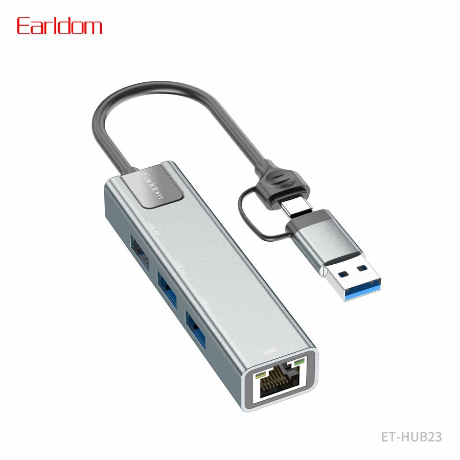 [ET-HUB23_silver] Network Cable Adapter - ET-HUB23 (Silver)