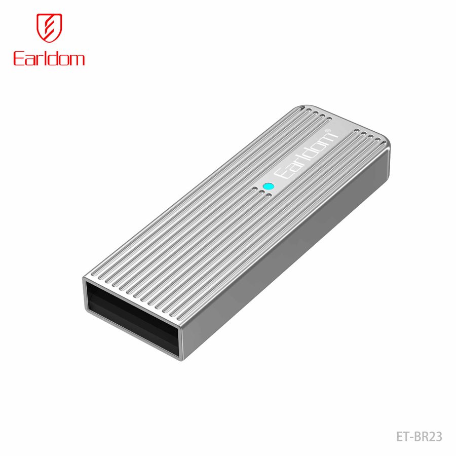 [ET-BR23_silver] USB/AUX Wireless Receiver - ET-BR23 (فضي)