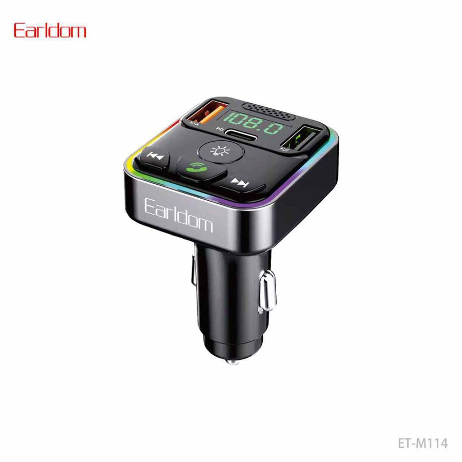 [ET-M114_black] FM Car Kit - ET-M114 (أسود)