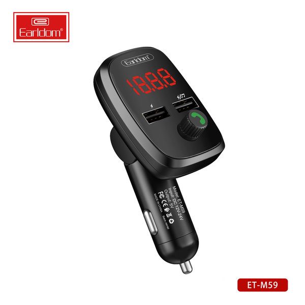 [ET-M59_black] FM Car Kit - ET-M59 (أسود)