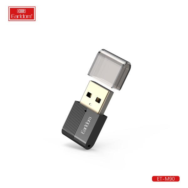 [ET-M90_black] USB/AUX Wireless Receiver - ET-M90 (أسود)