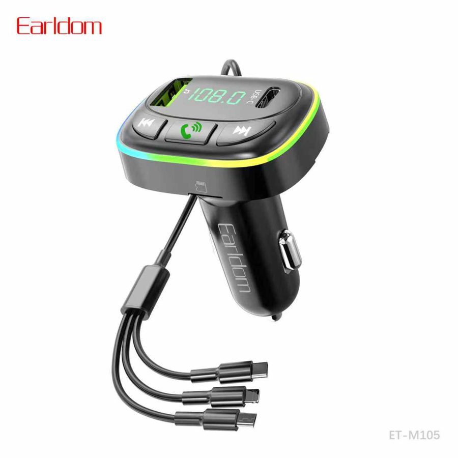 [ET-M105_black] FM Car Kit - ET-M105 (أسود)