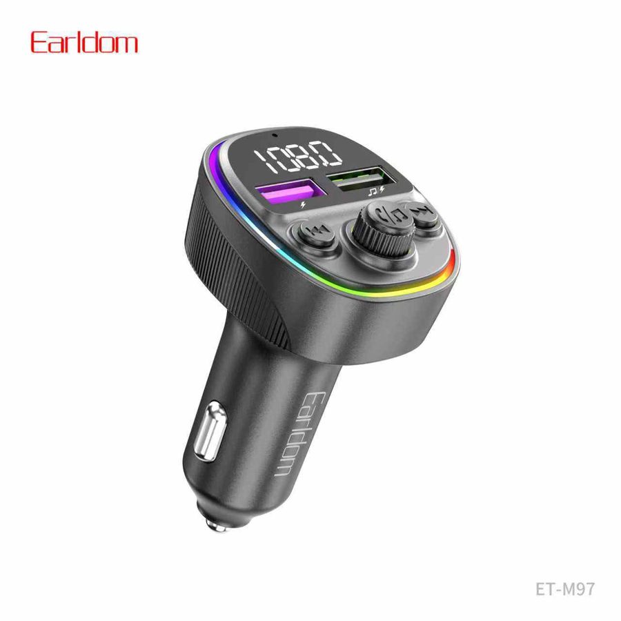 [ET-M97_black] FM Car Kit - ET-M97 (أسود)