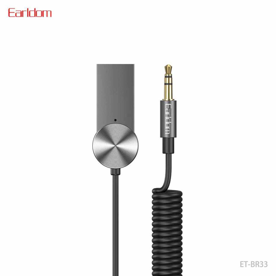 [ET-BR33_black] USB/AUX Wireless Receiver - ET-BR33 (أسود)