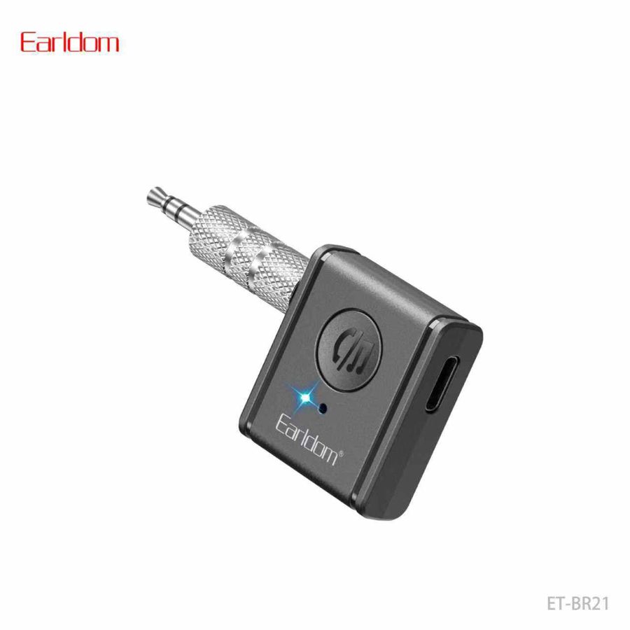 [ET-BR21_black] USB/AUX Wireless Receiver - ET-BR21 (أسود)
