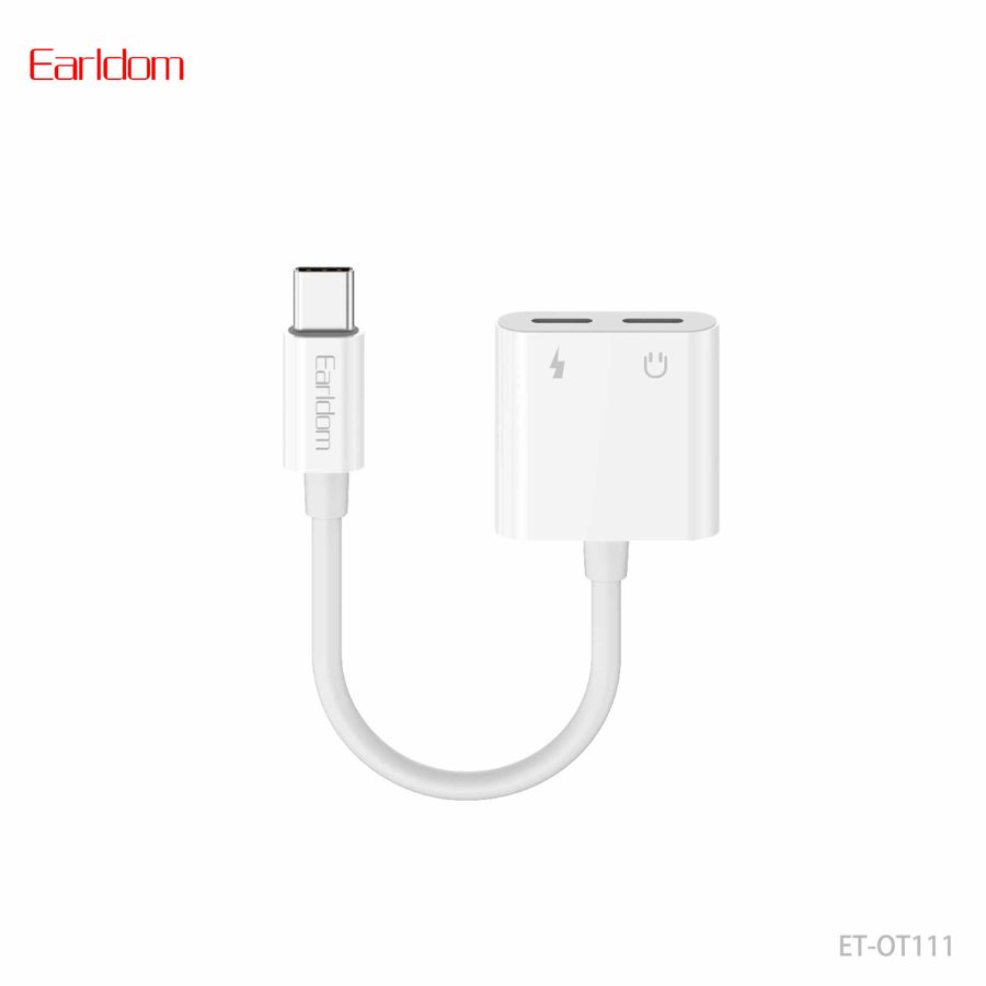 [ET-OT111_white] Type-C OTG Adapter+Card Reader - ET-OT111 (2in1 Type-C - أبيض)