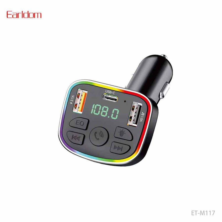 [ET-M117_black] FM Car Kit - ET-M117 (أسود)