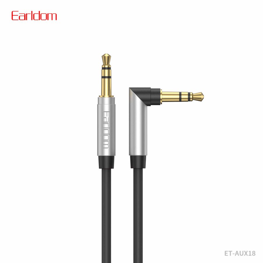 [ET-AUX18_200CM_black_white_red] 3.5mm AUX Cable - ET-AUX18 200CM (3.5mm To 3.5mm Alumium Alloy+TPE - Black White Red)