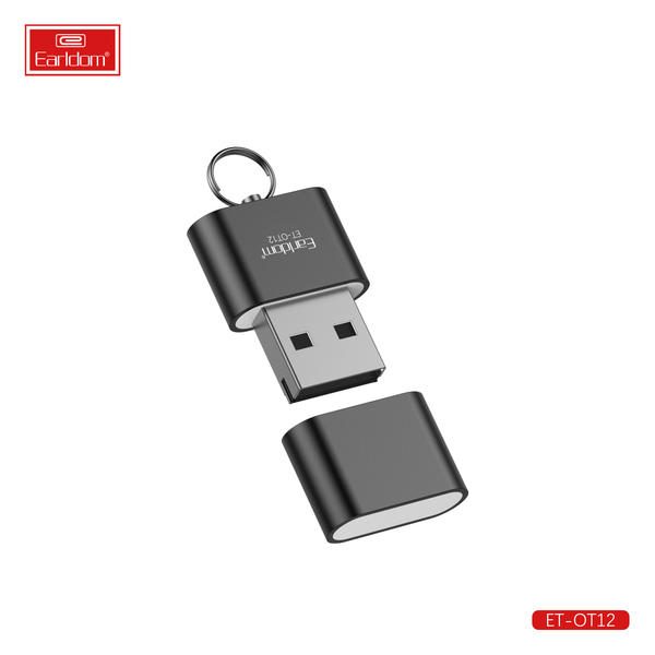[ET-OT12_black_gold] USB/Type-C/iOS/Micro OTG Card Reader - ET-OT12 (TF Card Reader - Black Gold)