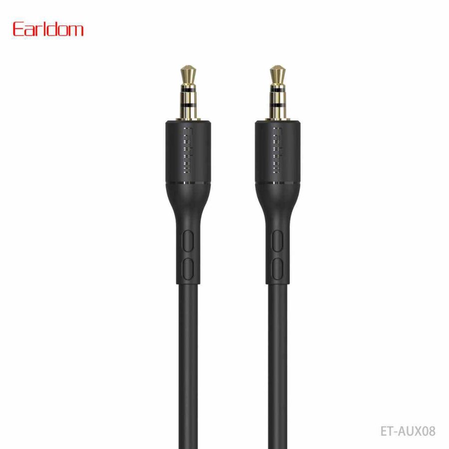 [ET-AUX08_300CM_black] 3.5mm AUX كيبل - ET-AUX08 300CM (3.5mm إلى 3.5mm ABS+PVC - أسود)