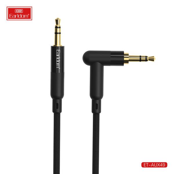 [ET-AUX49_100CM_black] 3.5mm AUX كيبل - ET-AUX49 100CM (3.5mm إلى 3.5mm Alumium Alloy+Nylon - أسود)