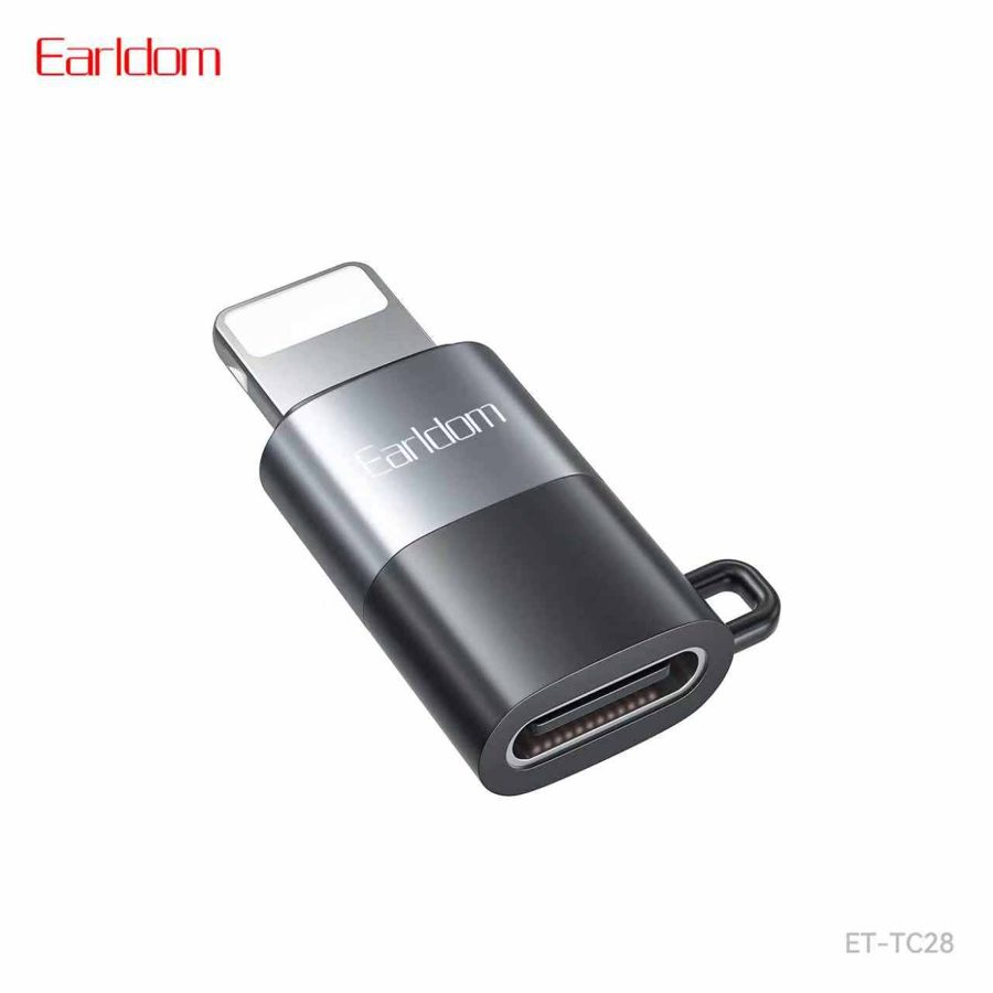 [ET-TC28_black] Data & Charging Adapter - ET-TC28 (Type-C To iOS ABS - Black)