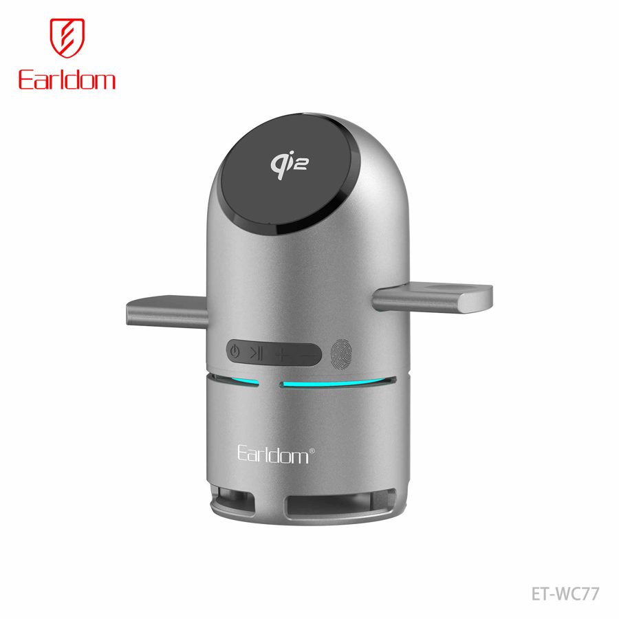 [ET-WC77_grey] Multi-Function Wireless Charger+Holder - ET-WC77 (Grey)