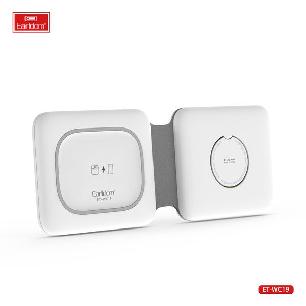 [ET-WC19_white] Multi-Function Wireless Charger+Holder - ET-WC19 (White)