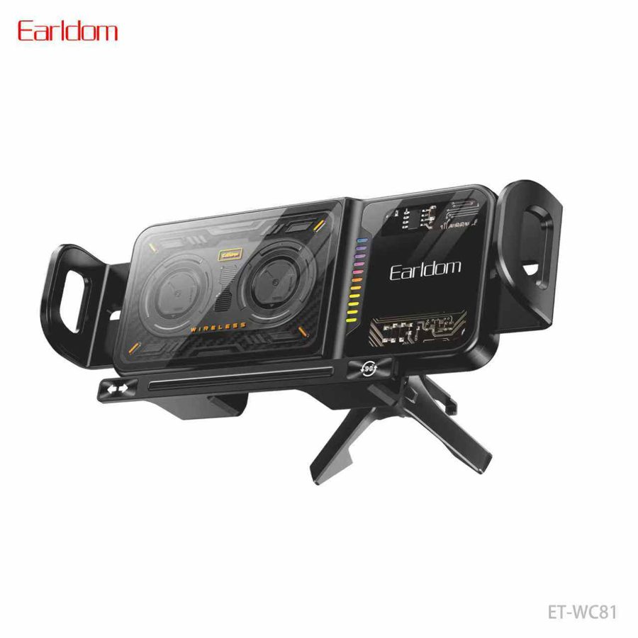 [ET-WC81_black] Car Wireless Charger+Holder - ET-WC81 (Black)