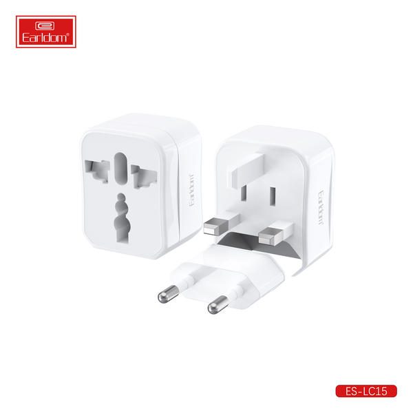 [ES-LC15_white] Travel Charger - ES-LC15 (Universal EU/US/UK Plug - White)