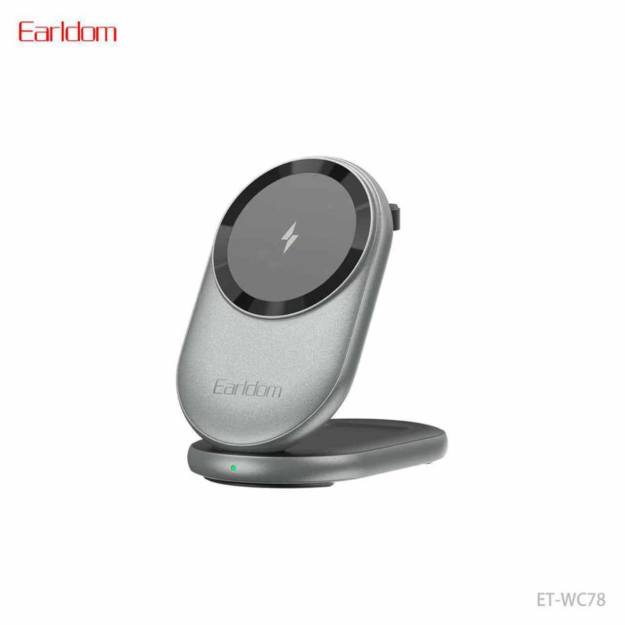 [ET-WC78_grey] Multi-Function Wireless شاحن+حامل - ET-WC78 (رمادي, أبيض, أسود)