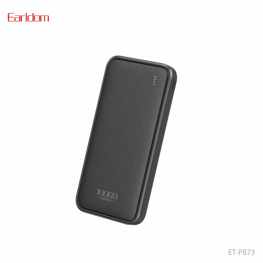 [ET-PB73__10000mAh__black] Power Bank - ET-PB73 (10000mAh) (LCD Display 2USB & 1type-C - Black)