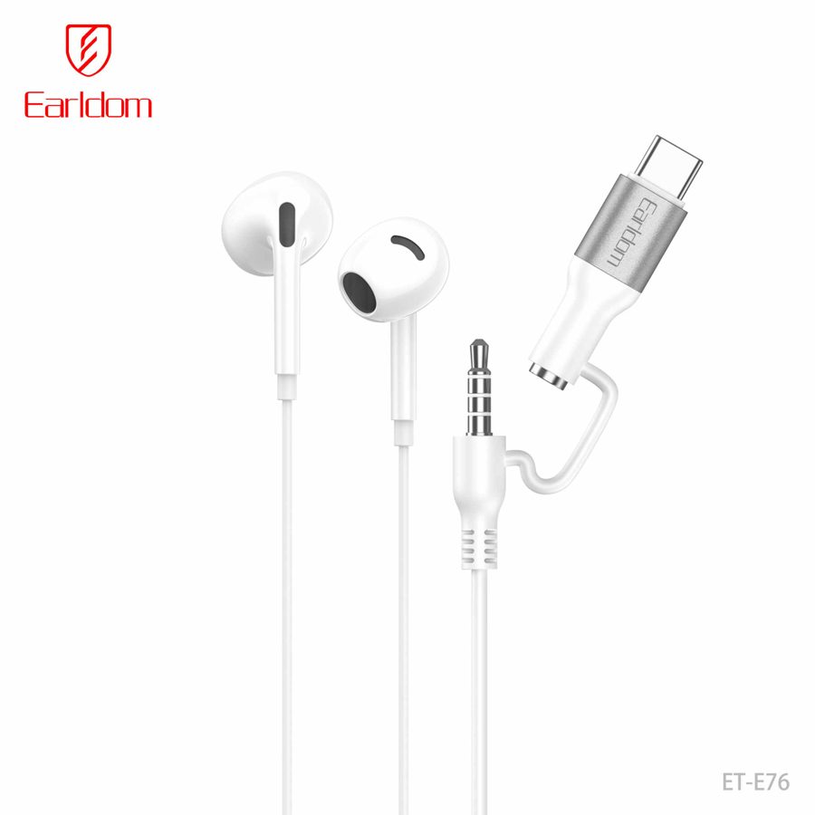 [ET-E76_white] Handsfree - ET-E76 (أبيض)