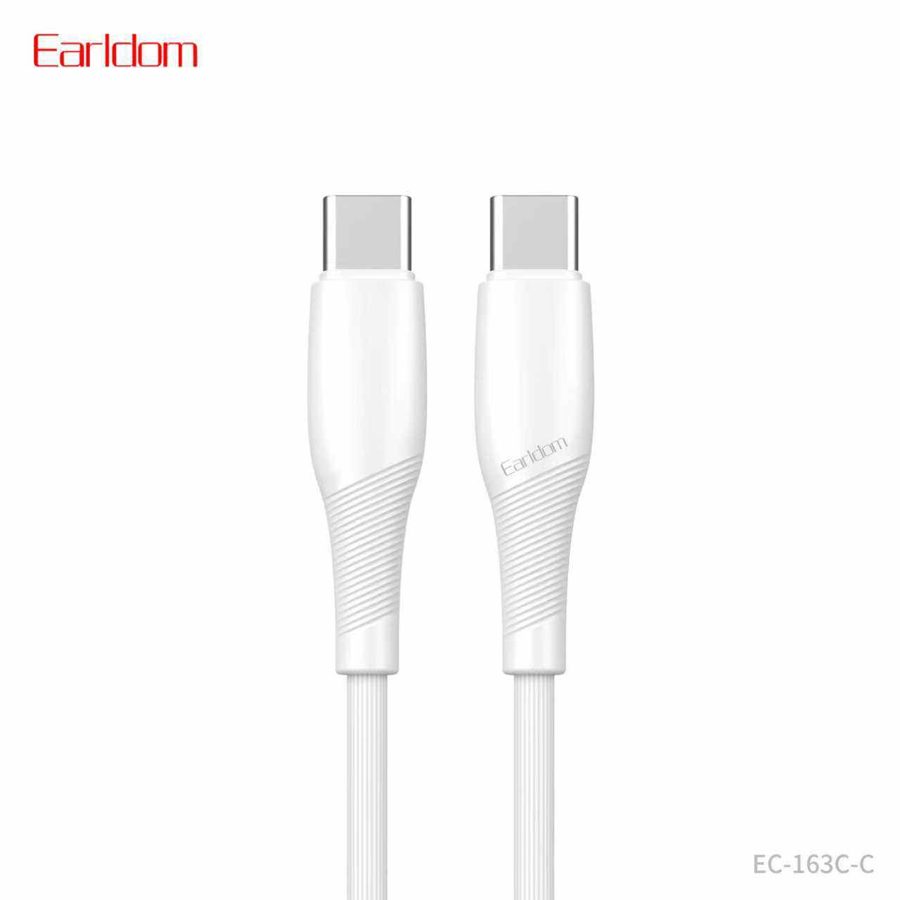 [EC-163_C-C__type_c-type_c__0.25_METER_white] PD Cable - EC-163 C-C (type c-type c) 0.25 METER (ABS+PVC Wire - White)