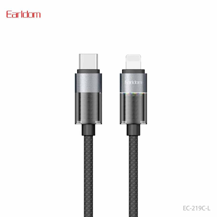 [EC-219C-L_1_METER_black] PD Cable 1M - EC-219C-L 1 METER (Pure Copper + Zinc Alloy - Black)