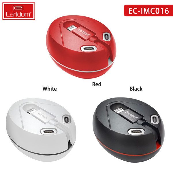 [EC-IMC016_1.05METERS_black_red_white] 3in1 Cable - EC-IMC016 1.05METERS (Aluminum Alloy Magnets 3 In 1 - Black Red White)