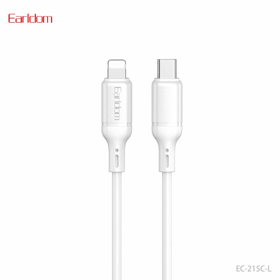 [EC-215C-L_1_METER_white] PD Cable 1M - EC-215C-L 1 METER (Silicone - White)