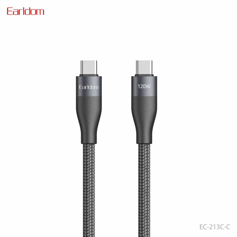 [EC-213C-C_1METER_black] كيبل PD 1  متر - EC-213C-C 1  متر (Pure Copper, Fully Compatible - أسود)