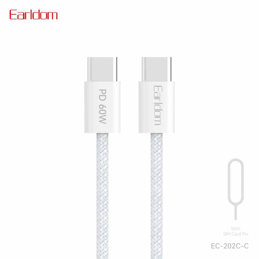 [EC-202C-C_1METER_white] كيبل PD 1  متر - EC-202C-C 1  متر (Iphnoe 16 Data كيبل - أبيض)