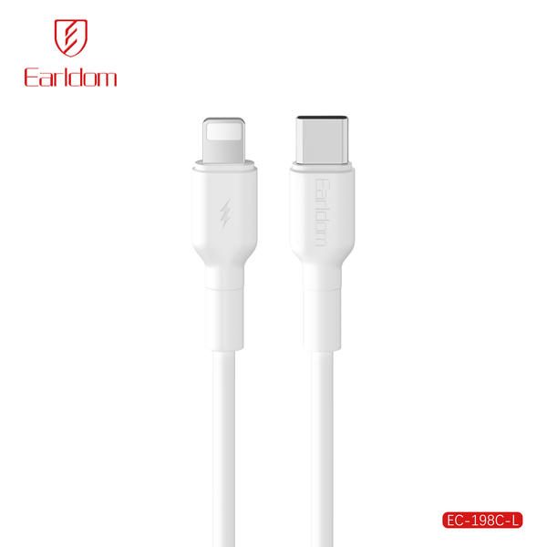 [EC-198_C-L__type_c-lightning__1_METER_black] PD Cable 1M - EC-198 C-L (type c-lightning) 1 METER (ABS+PVC Wire - Black)