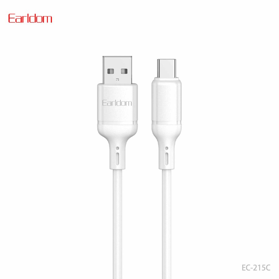 [EC-215C__type_c__1_METER_white] USB Cable - EC-215C (type c) 1 METER (Pure Copper + Silicone - White)