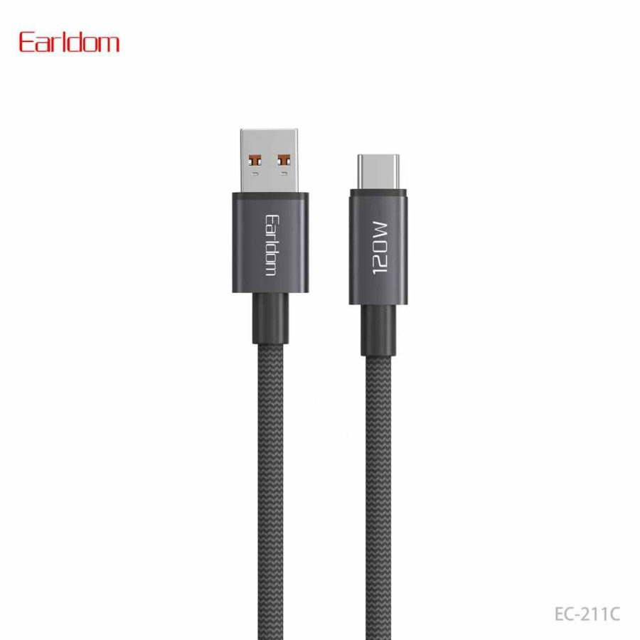 [EC-211C__type_c__1_METER_black] USB Cable - EC-211C (type c) 1 METER (Pure Copper, Fully Compatible - Black)