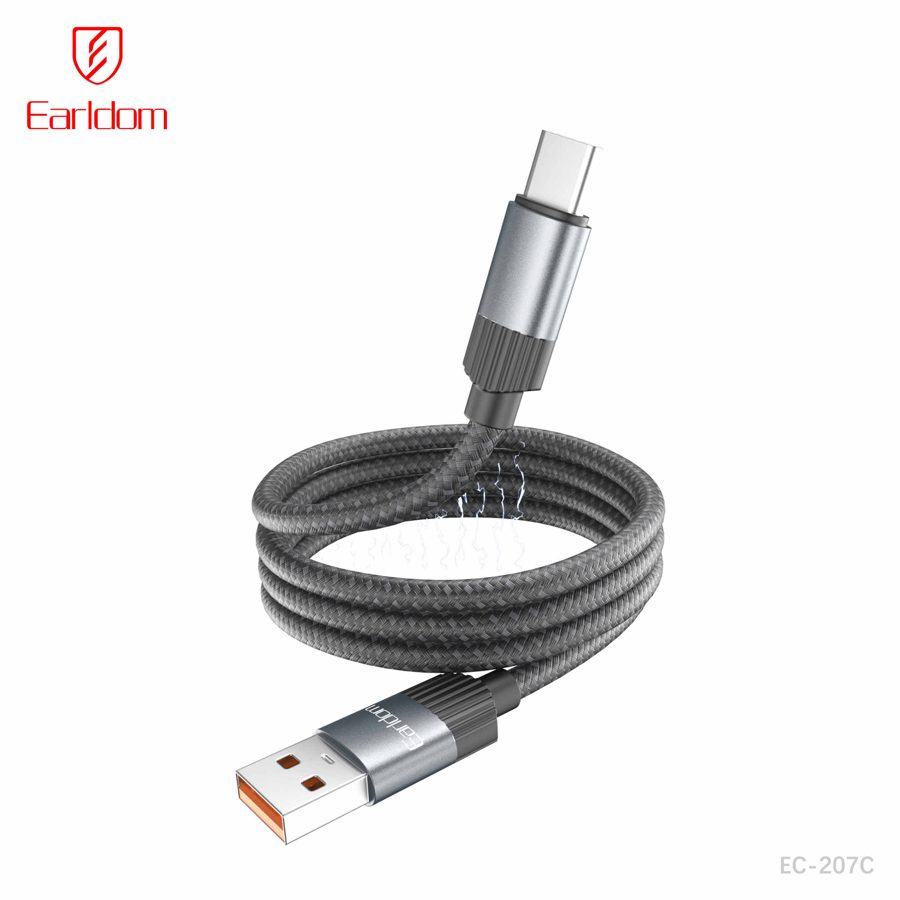 [EC-207C__type_c__1METER_black] USB Cable - EC-207C (type c) 1METER (Magnetic Clasp - Black)