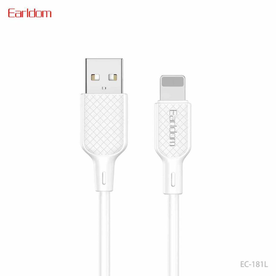 [EC-181L__lightning__0.3_METER_white] USB Cable - EC-181L (lightning) 0.3 METER (PVC+Silicone - White)