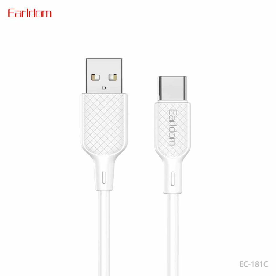 [EC-181C__type_c__0.3_METER_white] USB Cable - EC-181C (type c) 0.3 METER (PVC+Silicone - White)