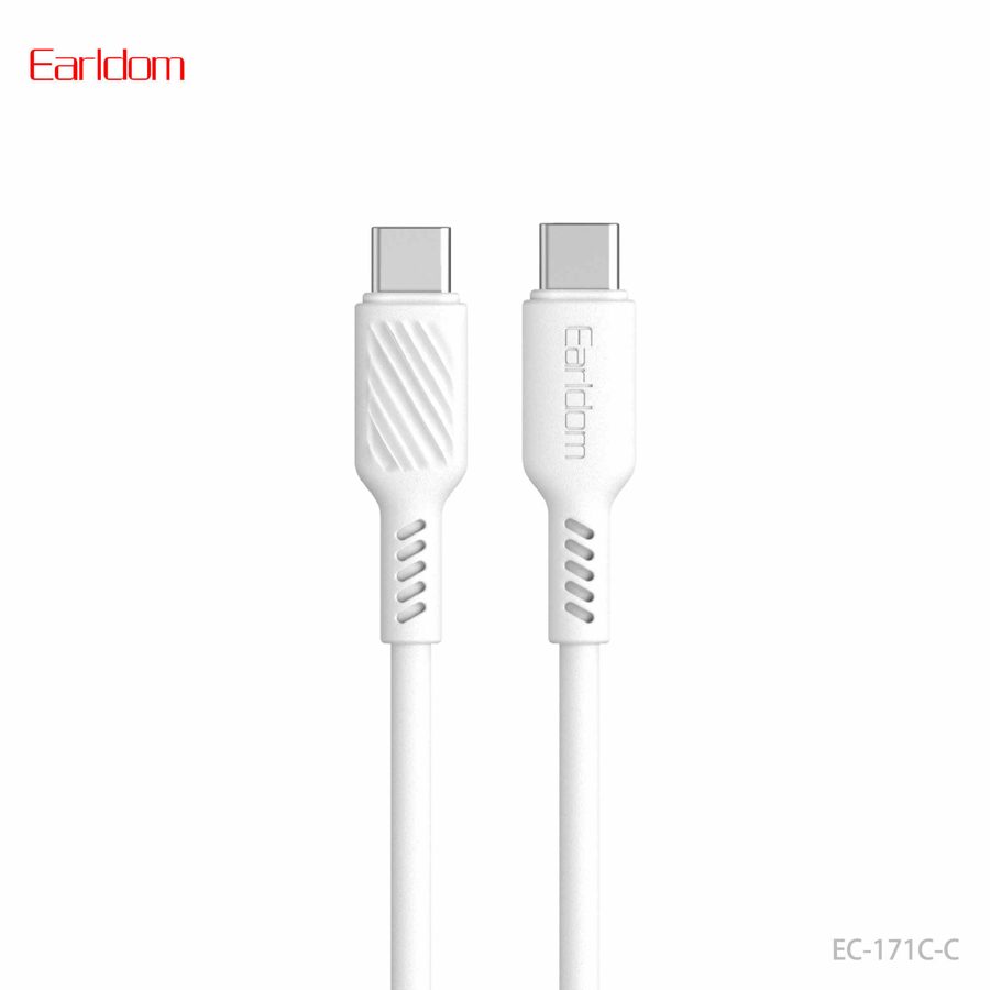 [EC-171_C-C__type_c-type_c__1_METER_white] PD Cable 1M - EC-171 C-C (type c-type c) 1 METER (ABS+PVC Wire - White)