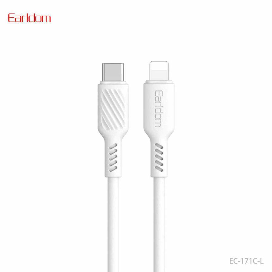 [EC-171_C-L__type_c-lightning__1_METER_white] PD Cable 1M - EC-171 C-L (type c-lightning) 1 METER (ABS+PVC Wire - White)