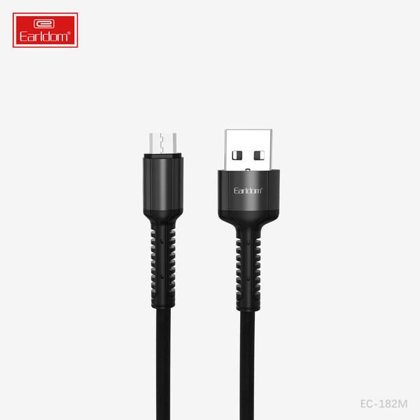 [EC-182M__micro__1_METER_black] USB Cable 1M - EC-182M (micro) 1 METER (Metal+Nylon - Black)