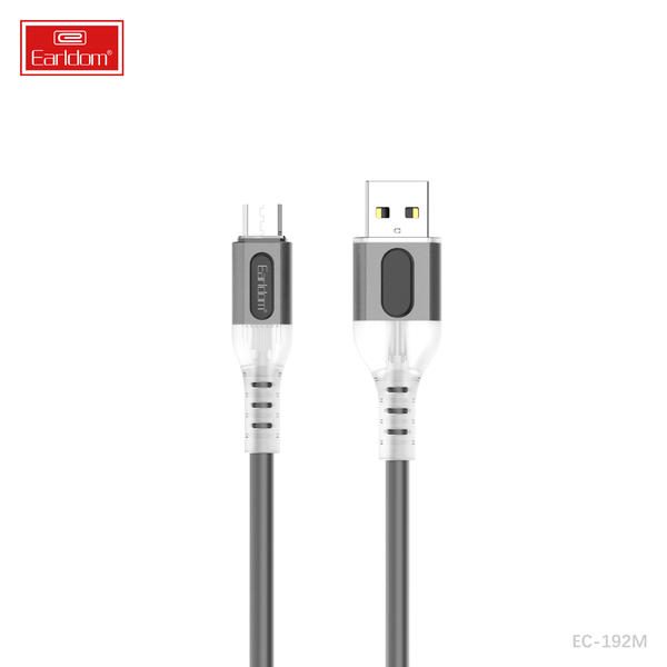 [EC-192M__micro__1_METER_black] USB Cable 1M - EC-192M (micro) 1 METER (ABS+Silicone - Black)