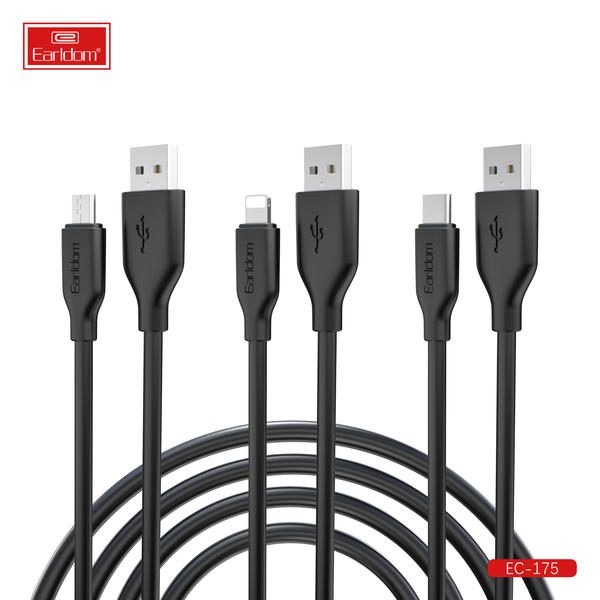 [EC-175M__micro__1_METER_white] USB Cable 1M - EC-175M (micro) 1 METER (ABS+Silicone - White)