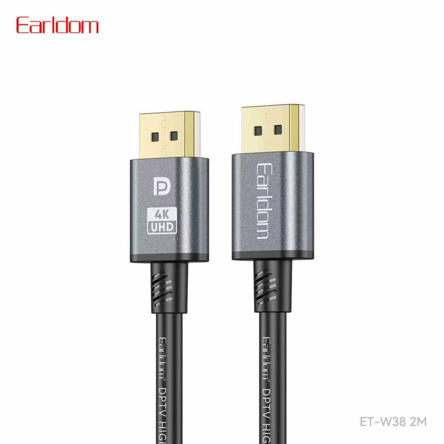 [ET-W38__2_METERS__black] DP HDMI CABLE - ET-W38 (2m)