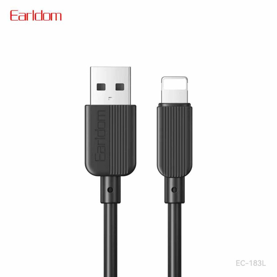 [EC-183L__lightning__1_METER_black] USB Cable 1M - EC-183L (Black)