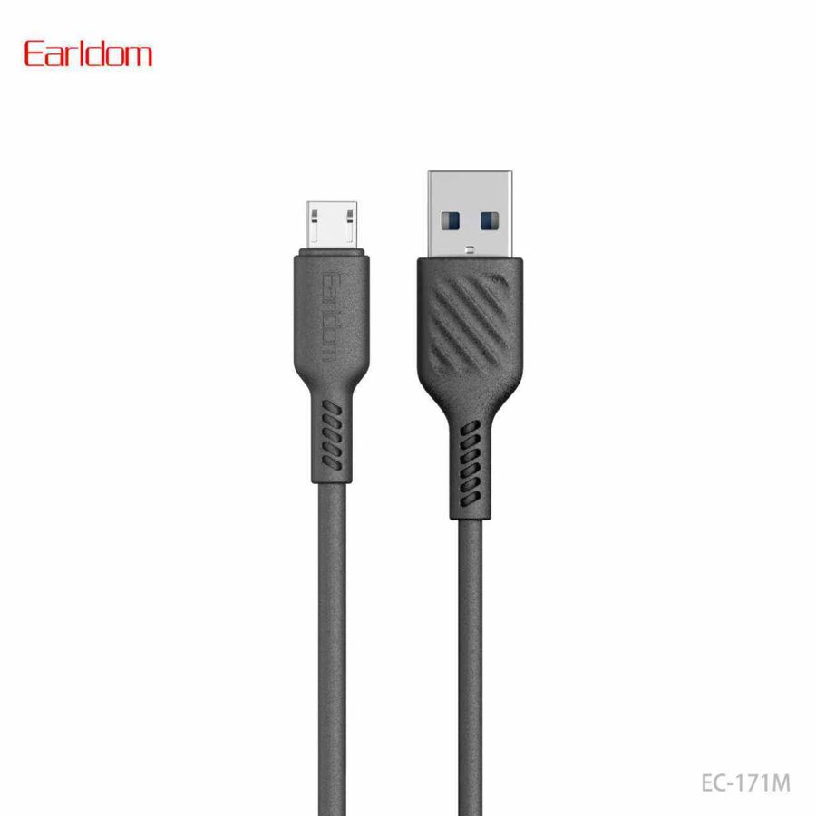 [EC-171M__micro__1_METER_black] كيبل USB - EC-171M (micro) 1 METER (ABS+PVC Wire - EC-171M (أسود)